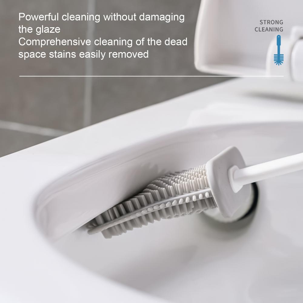 Wall Mounted Toilet Brush Energy-Saving Efficient Toilet Brush Cleaner Toilet Bowl Brush Toilet Brushes & Holders For Household