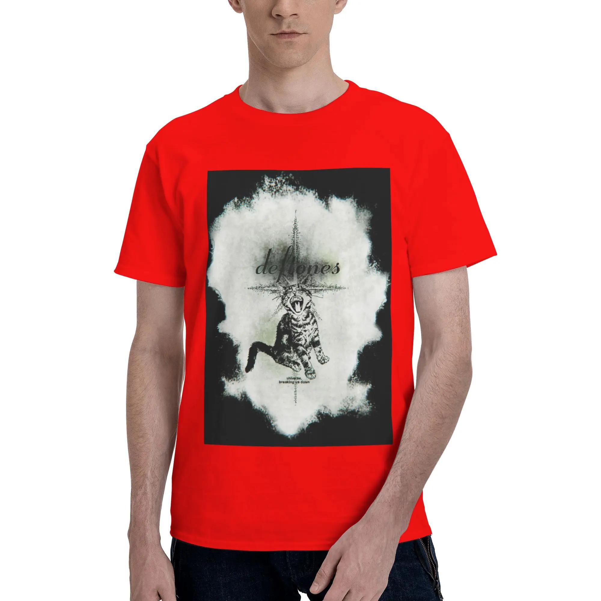 Deftones Metal Band White Pony Album 100 Cotton TShirt Mens Fashion T Shirts Men ONeck Short Sleeve S6XL S