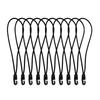 10 Peças 10/15/25cm Corda Elástica Cordão Elástico Nylon Bungee Para Lanterna Chave Bastão de Caminhada Garrafa de Água Organizador de Equipamento Viagem Ca