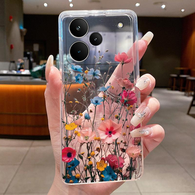 Phone Case For OPPO Realme P4 Coque Realme P4 Pro Funda P4PRO Butterfly Protective Casing Transparent Soft Silicone TPU Cover
