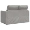 Vidaxl Sofa Podłogowa 2-W-1, Jasnoszara, 122X204X55 Cm, Aksamit