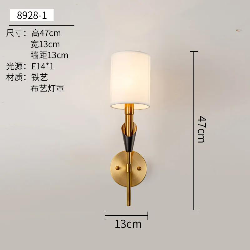 

Ткань Настенный Светильник Скандинавский Постмодерн Ночной Светильник Гостиная Спальня Модель Дом Вилла Коридор Светильник