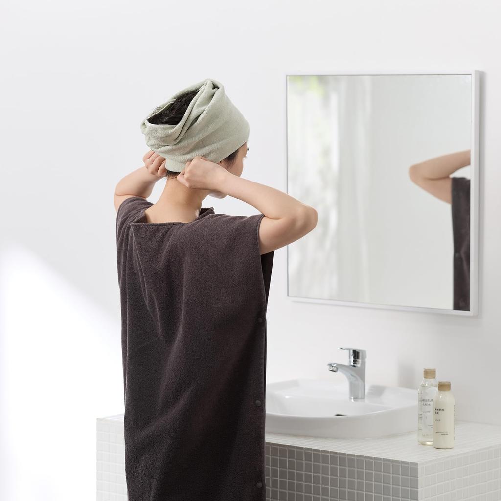 MUJI Bath Towel Poncho 70 X Gray 23113281 190cm,