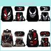 Venom Teenage School Backpack Lunch Bag And Pencil Organizer For Students