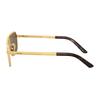 Prada Logo Print Rectangular Sunglasses Men Sunglasses Gold PRA53S1BK01T