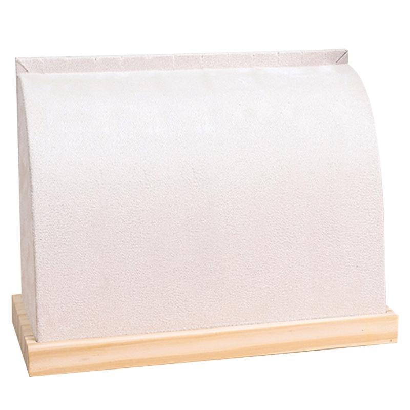 

Large Size Wooden Necklace Stand Elegant and Convenient Storage Rack Lightweight Necklace Display and Oragnization Stand бежевий