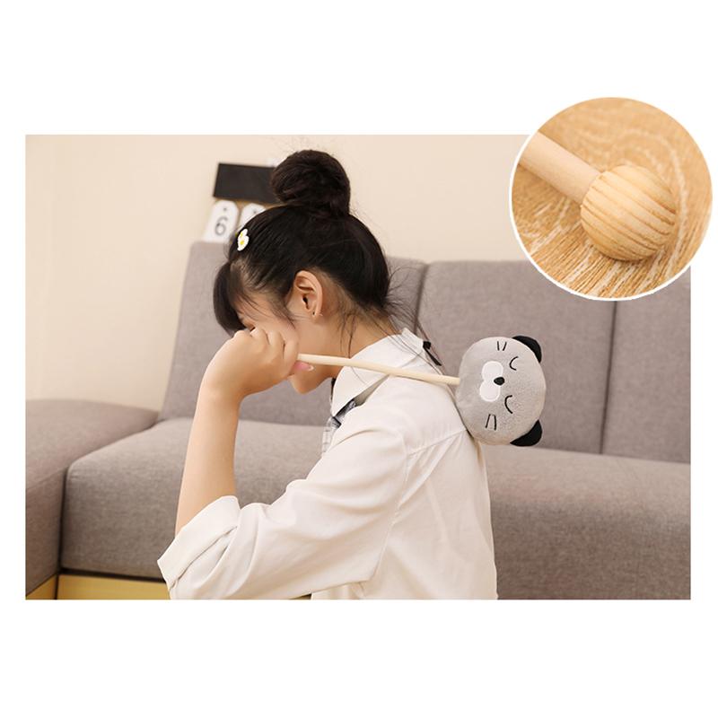 Cute Cartoon Massage Hammer Hitting Hammer Stick Handheld Plush Small Hammer For Neck Shoulder Meridians Legs Back Massage