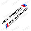 2 Stück Auto Performance Logo Auto Tür Seitenleiste Streifen Dekoration Aufkleber Für Bmw M Performance X1 X3 X4 X5 E87 F20 E36 E46 E90