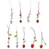 Sweet Strawberry Bead Hangings Pendant Phone Strap Sweet Bag Decoration