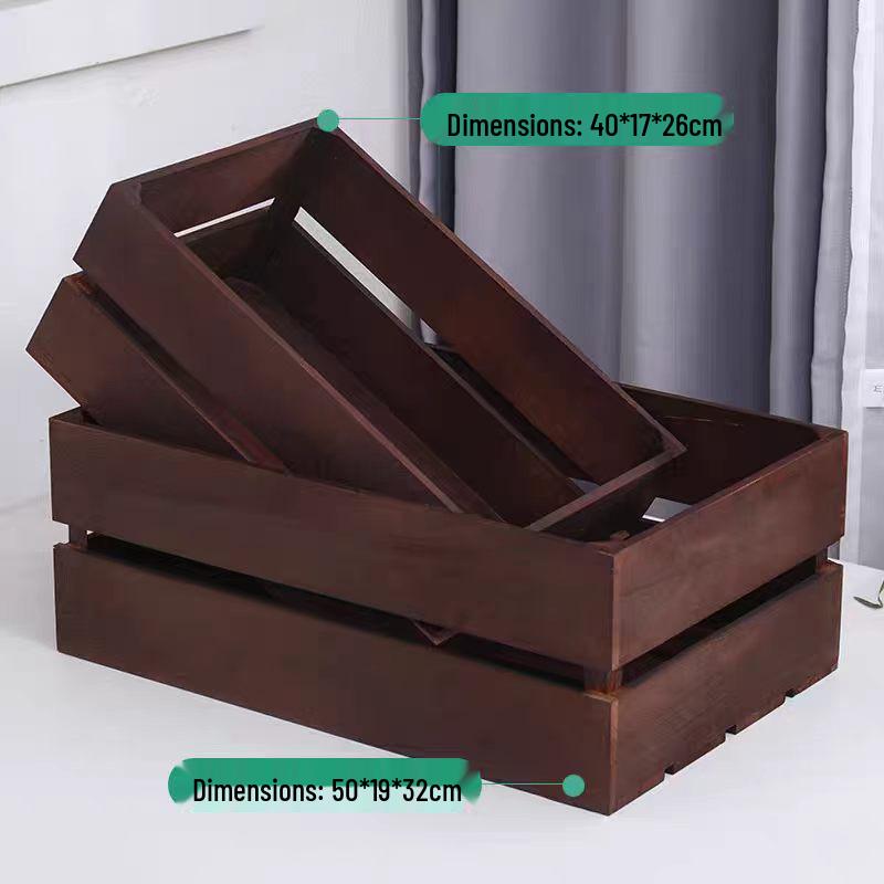 Rectangular Bamboo Bread and Pastry Display Crate