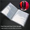 20 Pages 80 Slots Clear Nail Sticker Album Photo Storage Book  For Family Anniversaries