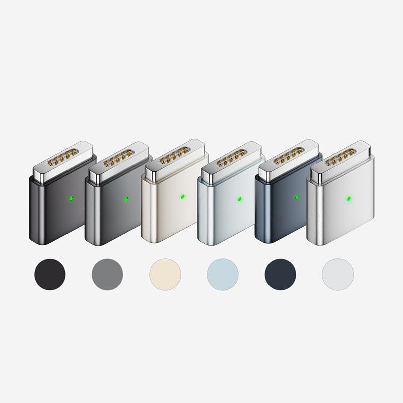 100W Type-C Female To Magsafe 2 Converter Laptop Indicator Light Usb-C Magnetic Adapter Zinc Alloy Connector For Macbook Air/Pro