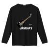 Rock Stars Are Born In January N Roll Birthday S T Shirt Black 2XL Vintage Washed Unisex Soft Casual Comfortable
