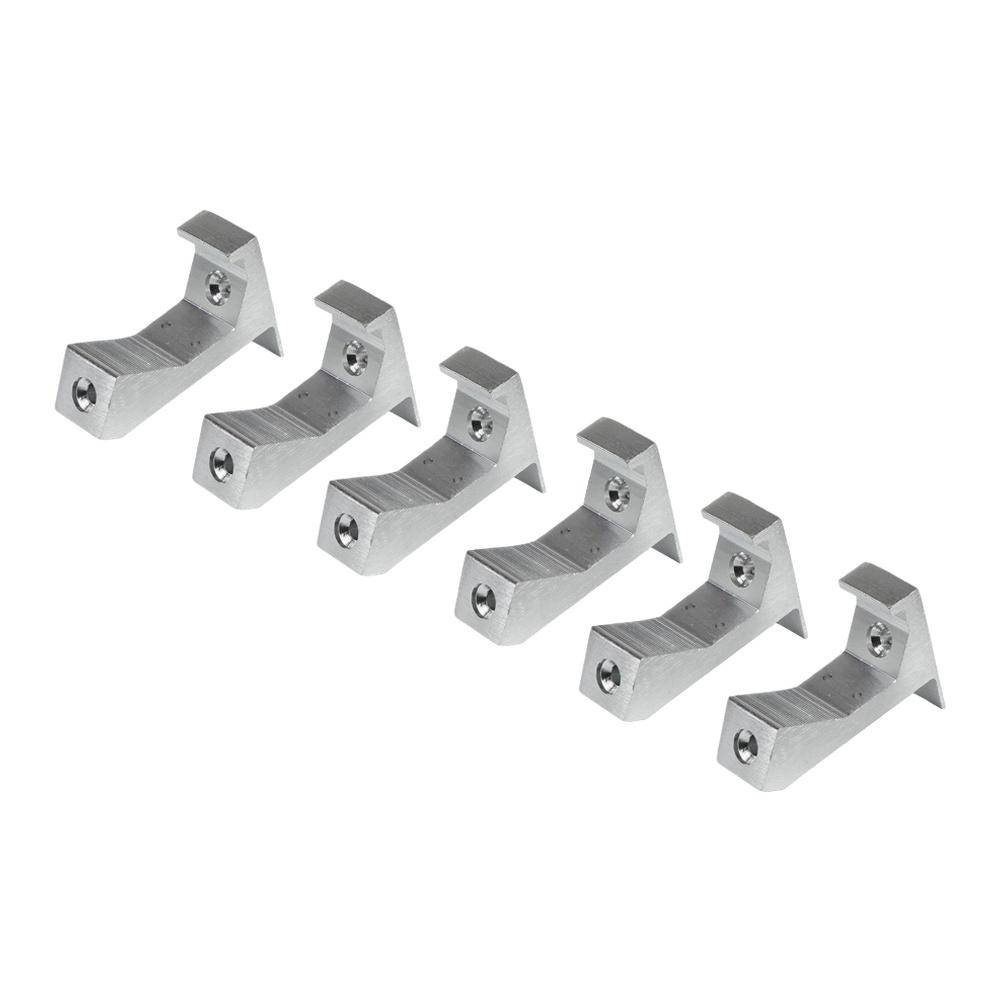 6PCS Squeaky Floor Repair Kit Designed for Subfloors 58 Inch or Thicker Aluminum Tool with Double Hole Nail Fixing System