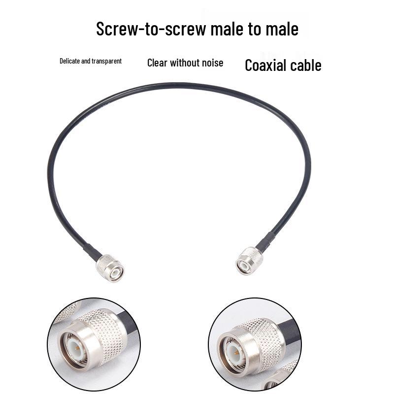 TNC Male To BNC Male Adapter Cable: 50 Ohm Microphone Antenna Extension