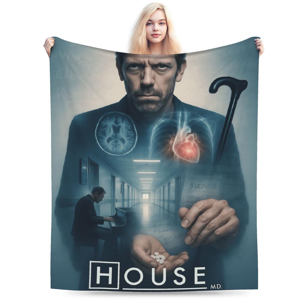 House The Doctor Plush Blanket Children Flannel Throw Blanket For Bedroom Super Soft Quality Bedspread Gift Idea
