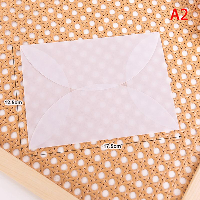 10Pcs/Lot Blank Translucent Envelope For Invitations Postcards European Giftbox Message Card Envelopes Wedding Business Letters