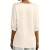 Damen Frühlings Oberteile Locker Sitzende Satinbluse Sommerhemden für Damen Kurzarm Damen Sommerhemden Elegante Oberteile für Damen