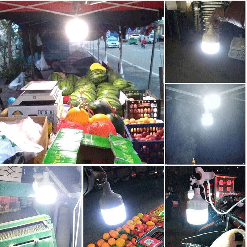 6500K Supersterkt LED Campinglys Oppladbar LED Lommelykt Utendørs Bærbar Lanterne med 3 Lysmoduser