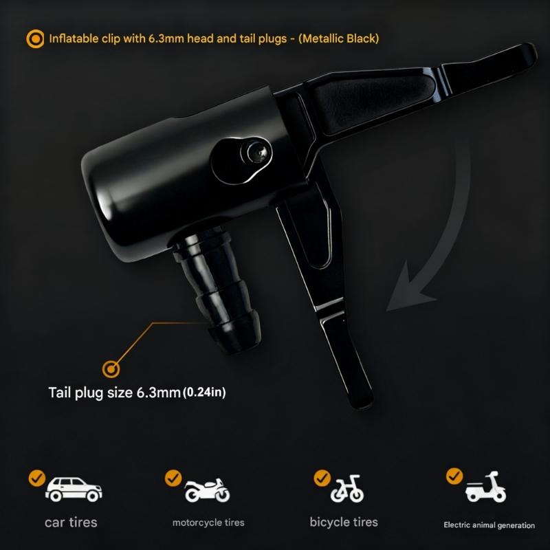 Auslaufsicherer Schnellanschluss-Luftpumpen-Adapterstecker aus Zinklegierung mit auslaufsicherem Design für einfaches Aufpumpen von Reifen