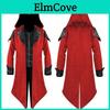 Stunning Medieval Halloween Retro Stitching Jacket For Men With Long Sleeves