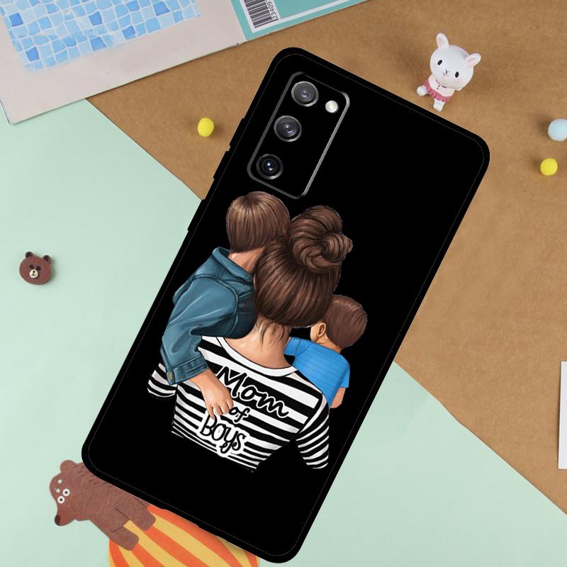 

Super Dad Mom Baby Girl Twin Soft Case For Samsung Galaxy S24 Ultra S9 S10 S20 S22 S23 Plus S21 FE S25 Ultra Funda Cover Galaxy S24Ultra