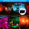 1PC 100W RGB Flood Light IP66 Waterproof LED Spotlight Projector Lamp Outdoor Garden Lighting RGB Street Light Christmas Lights