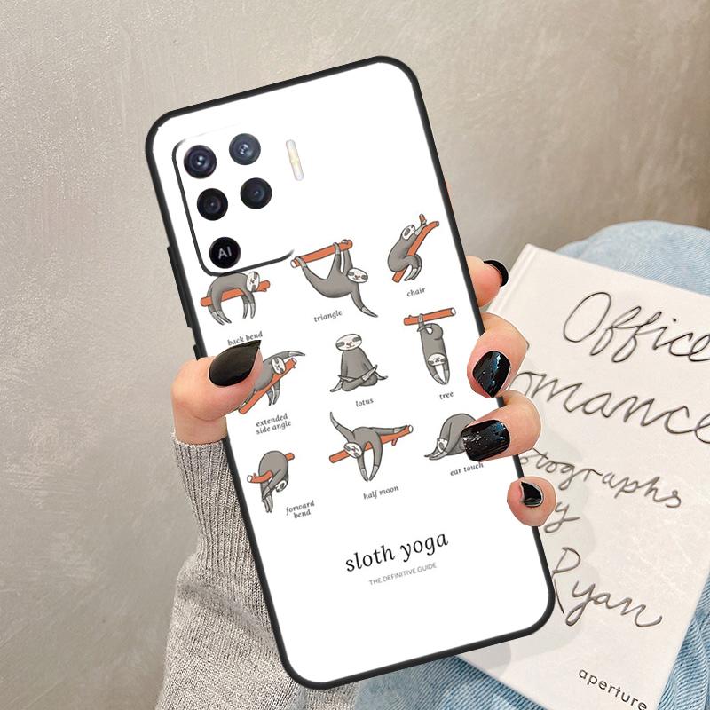 Skeleton Yoga Case For Oppo A40 A60 A80 A78 A38 A18 A98 A58 A96 A76 A16 A94 A74 A54 A15 A17 A57 A77 A5 Pro