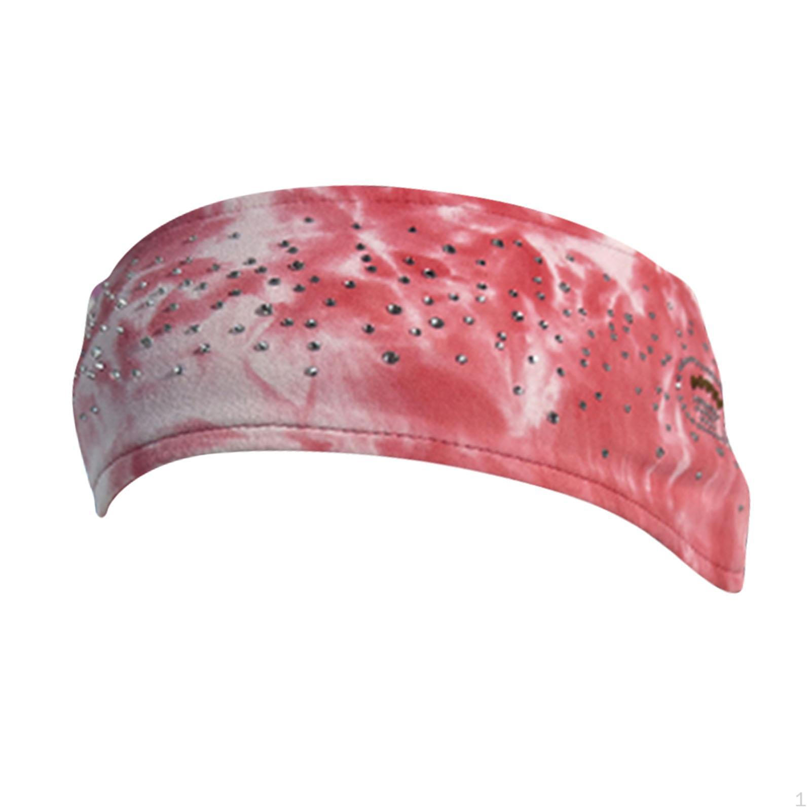 

Figure Skating Headband Hair Band Anti Slip Lightweight Workout Gear Sweat Absorbing for Fitness red