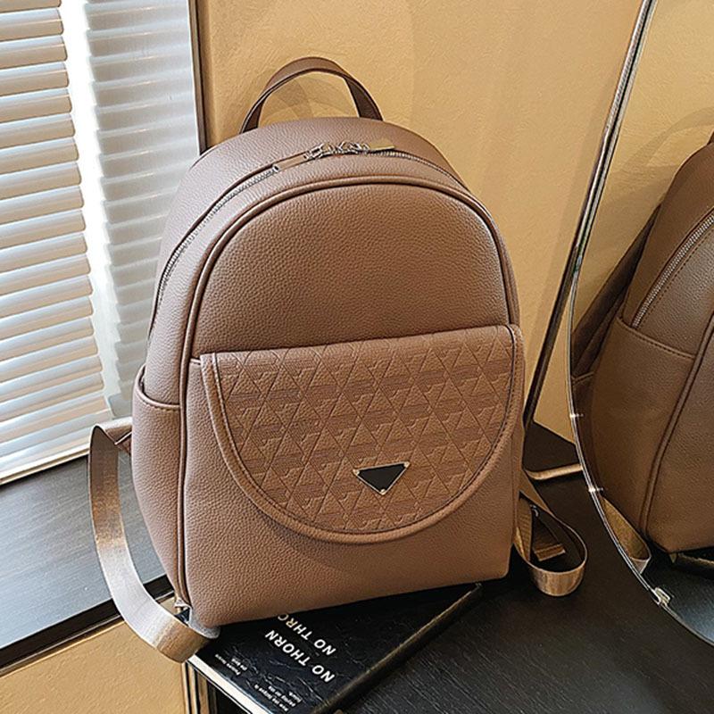 

Women s fashion casual soft leather bag light women s travel backpack trendy college bag backpack