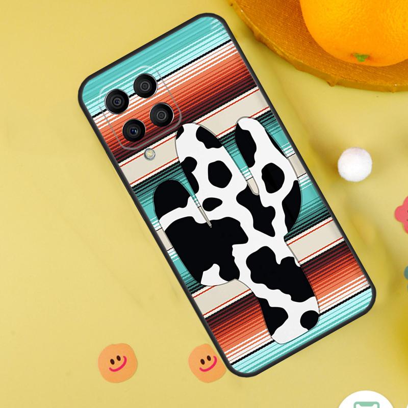 Boho Botanical Leaf Cow Cactus Case For Samsung Galaxy M13 M14 M54 M23 M16 M11 M21 M31 M20 M34 M52 M32 M12 M36 M56 M15 M55