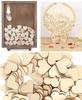 Large Wooden Hearts 10cm for Painting Decoration Compositions 50 PCS