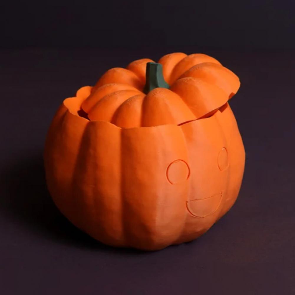 LED Dýňové Světlo Halloweenská Jack-O'-Lantern Blikající Čajová Svíčka Uvnitř Oranžové Dýně pro Krb Podzimní Festivalová Dekorace
