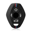 Schlüsseletui für BMW X3 X5 Z3 Z4 3 5 7er E38 E39 E46 E83 1998-2005 Silikon Schlüssel Fernbedienung Etui Hülle Fob Schutz
