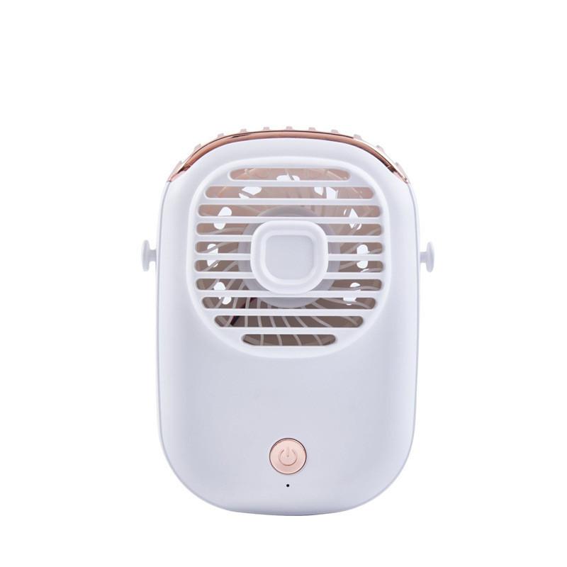 Mini Neck Hanging Fan Eyelash Blower Beauty Tool Usb Rechargeable Leafless Small Fan Noiseless 3-speed Mechanical Operation