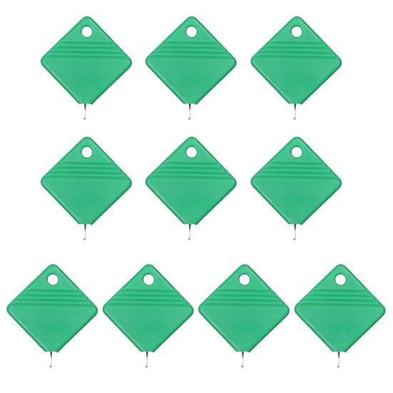 10 szt. nawlekaczy do igieł do szycia ręcznego Kwadratowy pomocnik do nawlekania igieł Łatwe narzędzie do nawlekania Pasuje do większości rozmiarów igieł Dla miłośników szycia