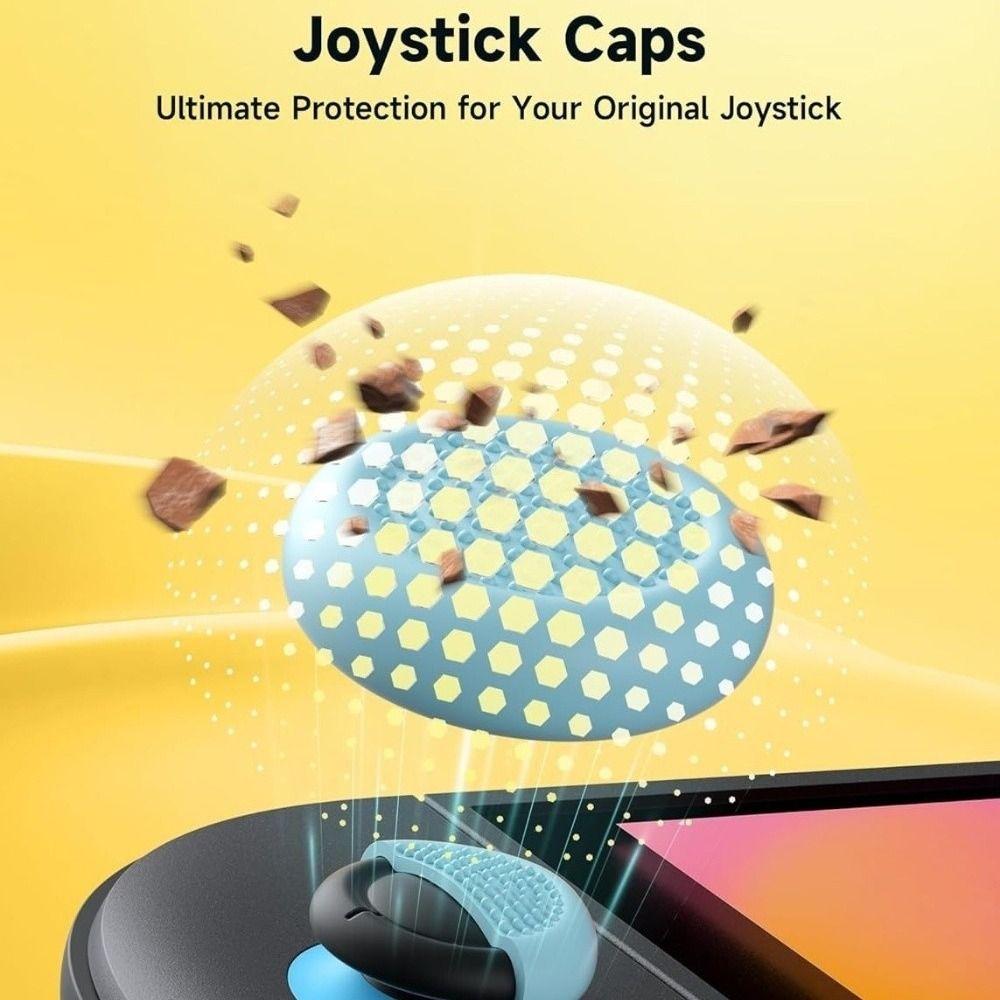 6pcs Soft Joystick Grip Cover Silicone Switch Accessories Thumb Grips Caps for Switch 2 Game Playing