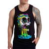 3D Graffiti Painting Printed Tank Top Gym Clothing Basketball Vest Quick Drying Sleeveless T-Shirt Tops