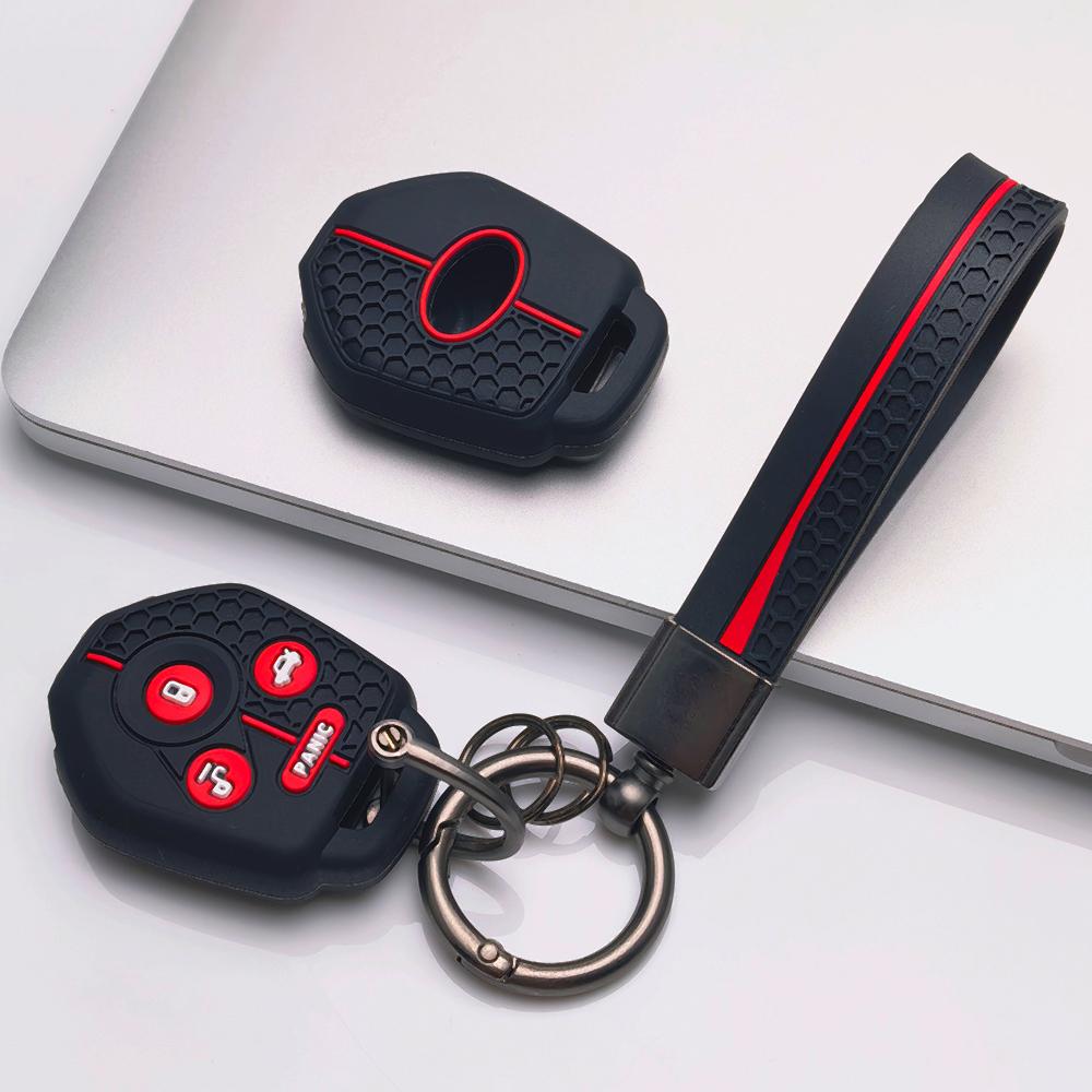 Key Shell Cover for Subaru Crosstrek Forester Impreza Legacy Outback Tribeca WRX STI with Keychain Anti-Scratch Surface Shockproof Structure