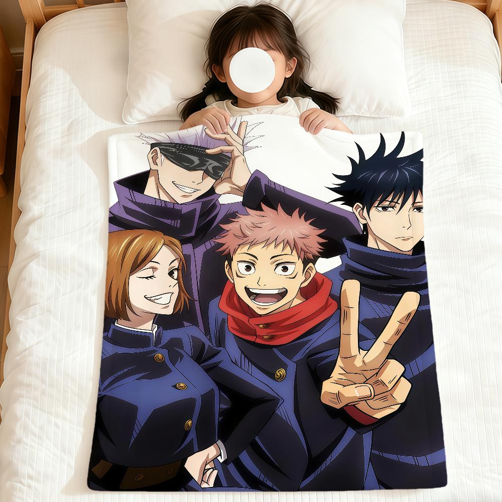 Warm Soft s-Satoru Plush Blanket Anime Yuta Sofa Living Room Itadori Okkotsu Gojo Home Kaisen Yuji Bed j-Jujutsu Gift Pet Hogar