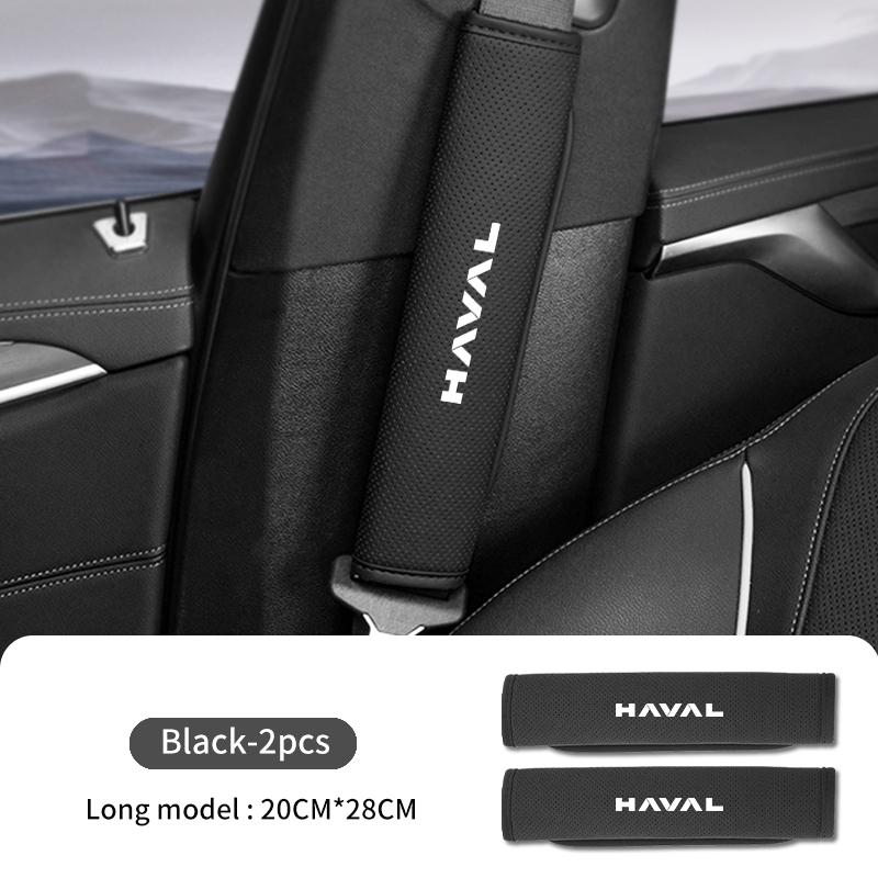 For Haval Car Seat Belt Shoulder Pad Leather Comfort Anti Slip Neck Cushion Jolion H1 H2S M6 H3 H4 H5 H7 H8 F5