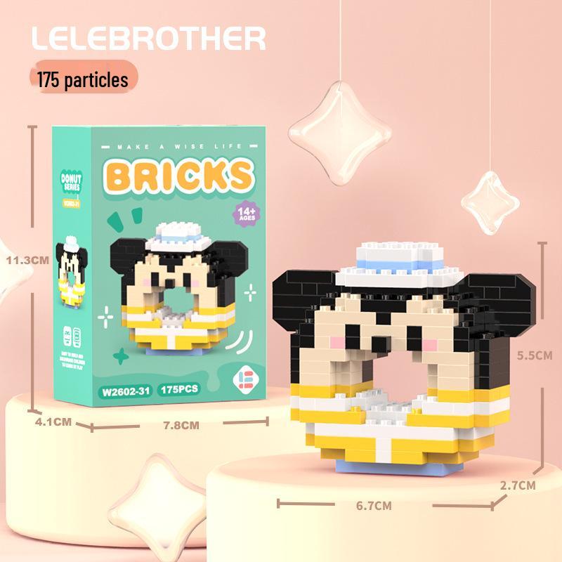 Compatible Lego Micro Building Block Cartoon Figurines - Children's Educational Desktop Toys