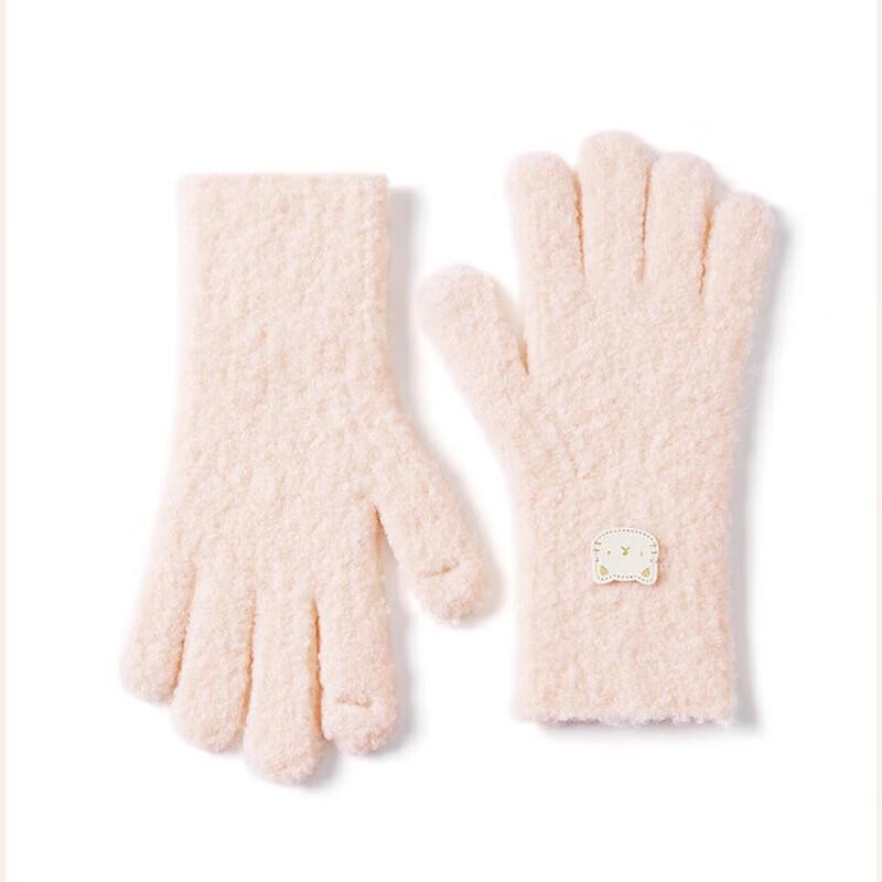 

JIUMU Женские зимние плюшевые вязаные перчатки One Size