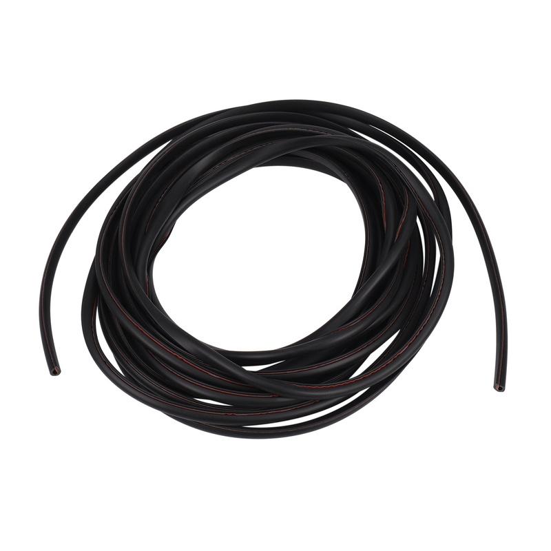 2X 16FT/5M Black Moulding Trim Rubber Strip Car Door Scratch Protector Edge Guard