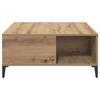 Artisan Oak Coffee Table 80 X 80 X 36.5 Cm Engineered Wood
