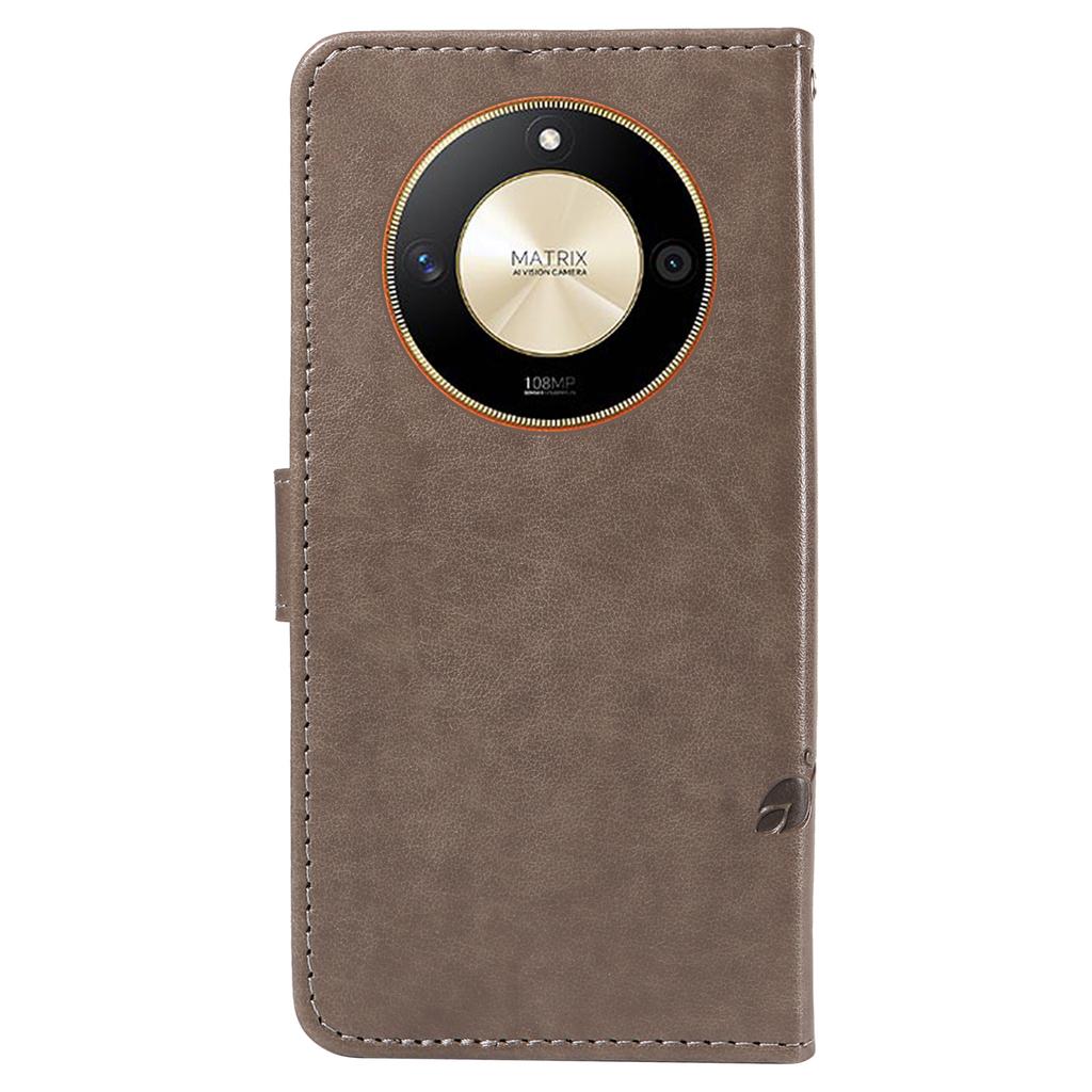 For Honor Magic6 Lite 5G/X9b 5G/X50 5G PU Leather Cases Flower Pattern Wallet Stand Phone Cover with Strap