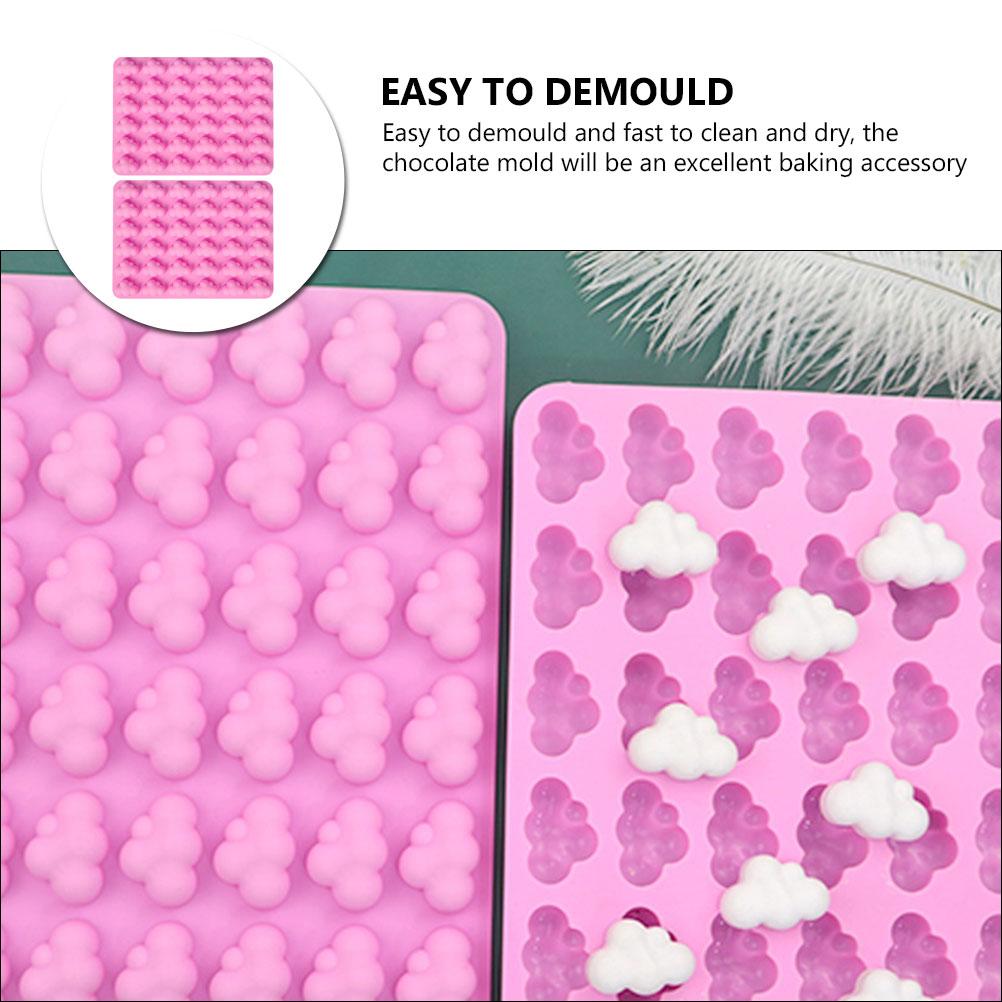Cute Non-stick Candy Mold Ice Cube Mould Silicone Cloud Chocolate Molds For Epoxy Gummy