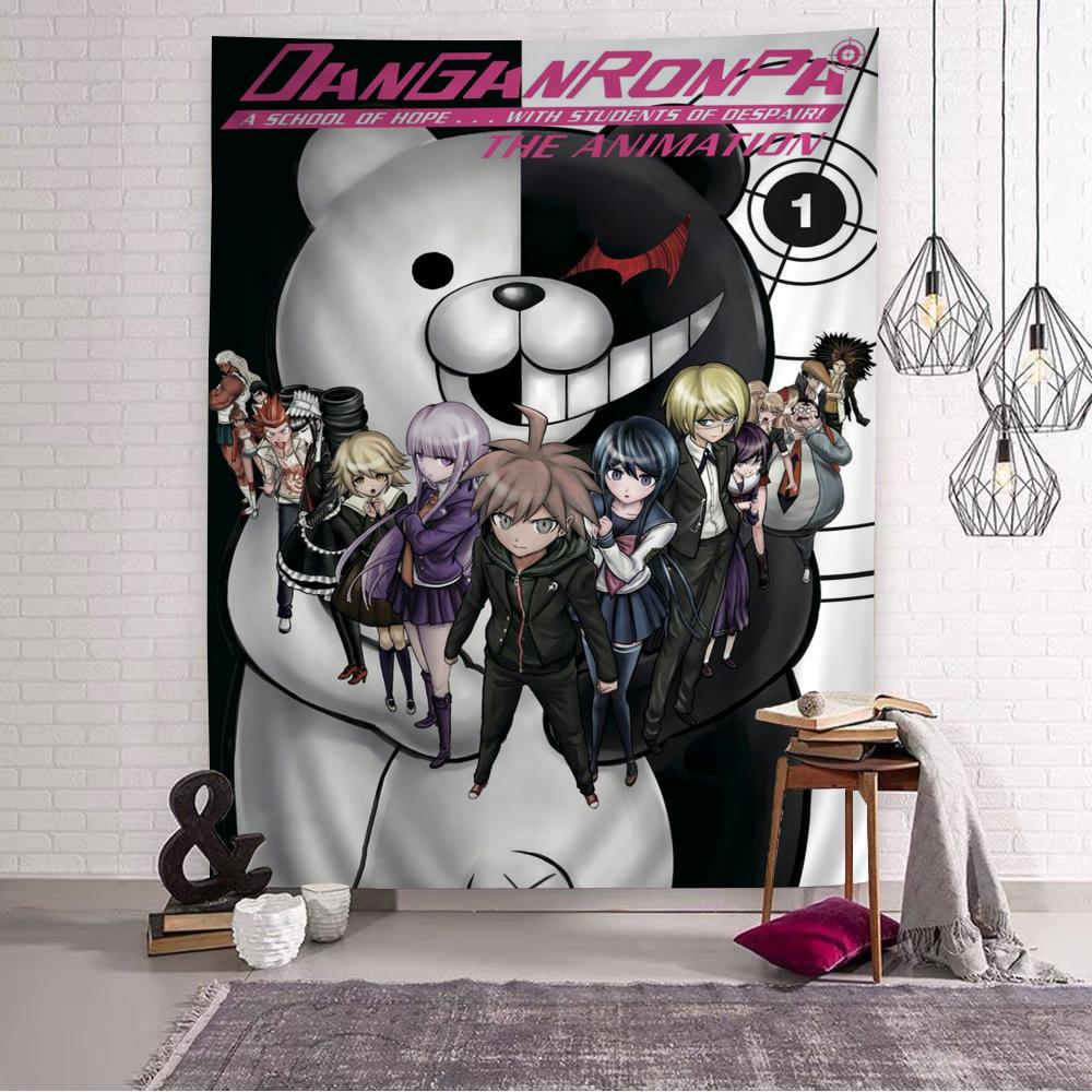 

Аниме Danganronpa горячий Аниме Гобелен Подвесной Таро Хиппи Настенные Ковры Комната Настенные Листы 74x94cm(29x37in)