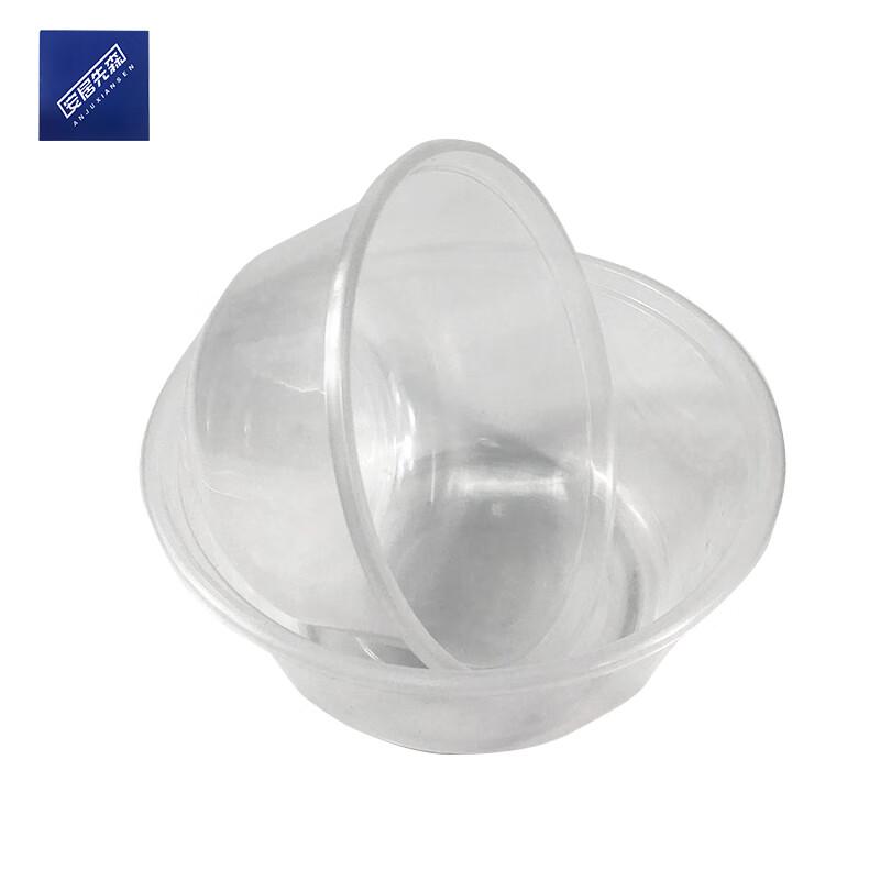 Anjuxiansen Disposable Clear Soup Bowls with Lids