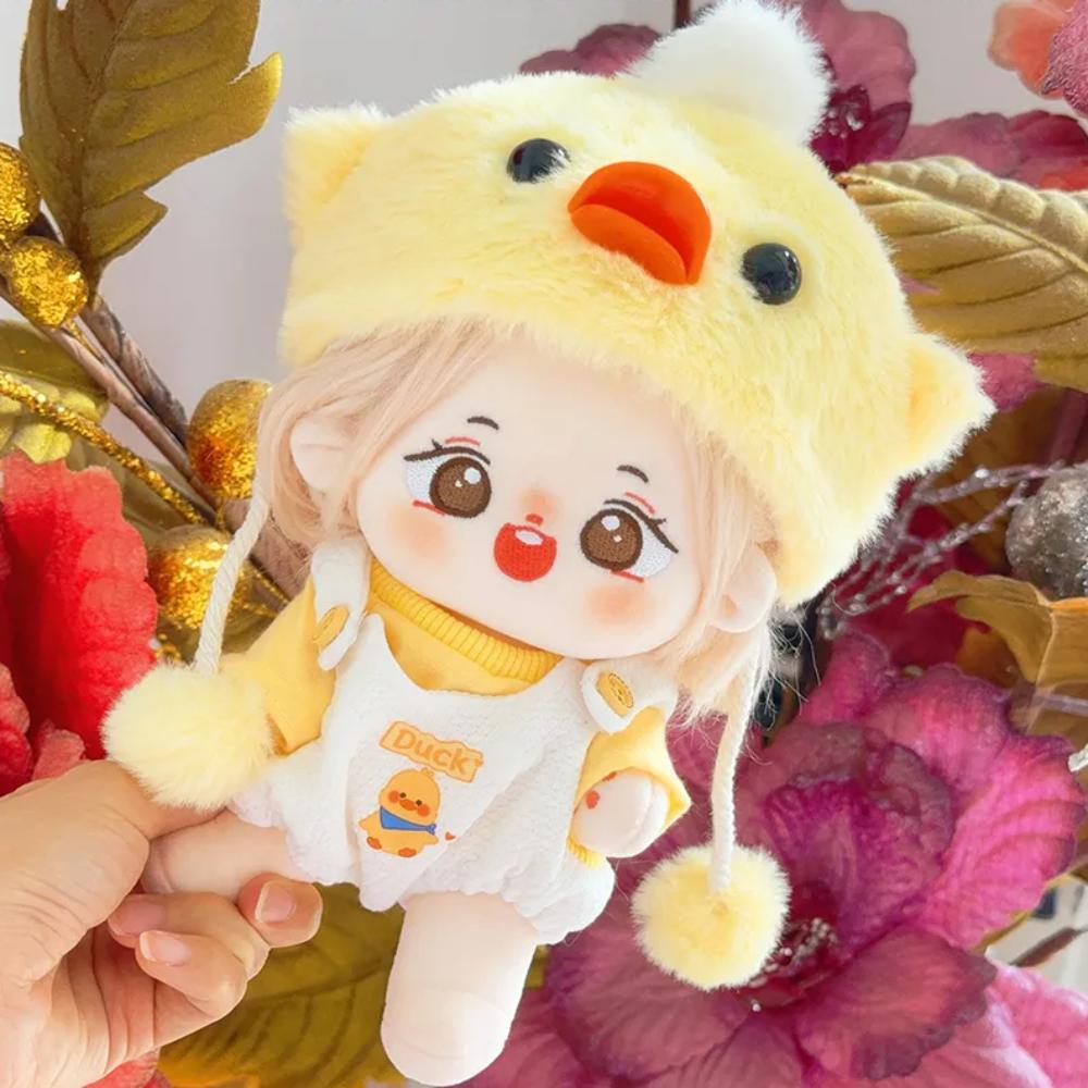 Yellow Duck 20cm Cotton Doll Clothes Strap Pants Doll Dress Up Set  Doll Accessories